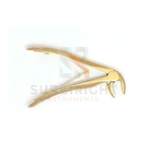 Lot de 7 pinces d'extraction dentaire plaquées or pour les dents de bébé outil d'extraction de pédodontie ensemble d'instruments chirurgicaux dentaires - Product Image 4