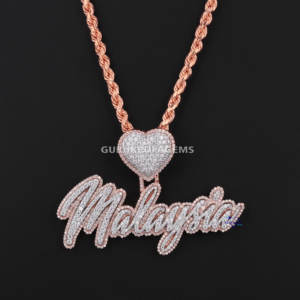 Élégant pendentif en diamant Moissanite sur chaîne en argent sterling 925 Colliers uniques pour toutes les occasions Idée cadeau parfaite - Product Image 4