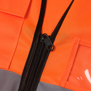 Poliéster Hi Vis Chaquetas DE SEGURIDAD reflectantes y ropa de trabajo de neutralización de tela Chaquetas de poliéster 100% mejor logotipo personalizado - Product Image 5