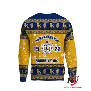 Top Trending Sorority Sigma Gamma Rho bordado letras más grandes en el pecho pulóver manga larga 1922 mujeres Sudadera con capucha y sudadera - Product Image 5