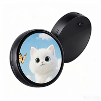 Écran tactile LCD rond portable de 1,85 pouces, panneau d'affichage 360x360 pixels, fixation magnétique N52 pour téléphone, réfrigérateur, étui, affichage