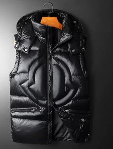 Buen fabricante Hombres Puffer Chaleco totalmente personalizado Venta caliente Transpirable tendencia superior antiarrugas Puffer Chaleco con alta calidad - Product Image 3