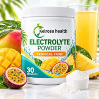 Poudre d'électrolytes en vrac pour usine, marque privée OEM, mélange de boisson hydratante à 6 électrolytes essentiels avec vitamine C et zinc