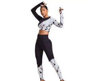 Ensemble de yoga pour femmes en deux pièces, taille haute, respirant et solide, pour la salle de sport, le fitness et l'entraînement - Product Image 2