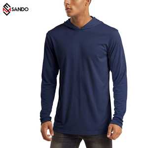 T-shirt à capuche à manches longues pour homme, 2 pièces, impression de logo, 100 coton, quantité minimale de commande - Product Image 6