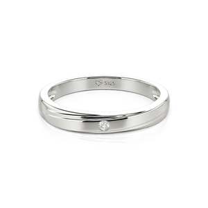 Bague de mariage Jeulia pour homme à motif vague diagonale en or 10K, 14K, 18K ou platine avec sertissage invisible géométrique marquise - Product Image 1