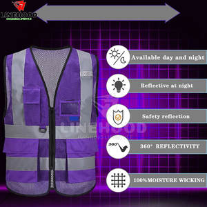 Chaleco de seguridad para hombre de color personalizado de gran venta, ropa de trabajo de tendencia superior de poliéster transpirable e impermeable - Product Image 6