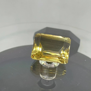 Piedra preciosa facetada en forma de Octágono natural CITRINE 17x13MM para la fabricación de joyas - Product Image 1