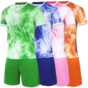 2024 Ademende Nieuwe Voetbalshirts Set Heren Sportkleding Training Uniform Kinderen Voetbal Jersey Pakken Team Uniforms Sets