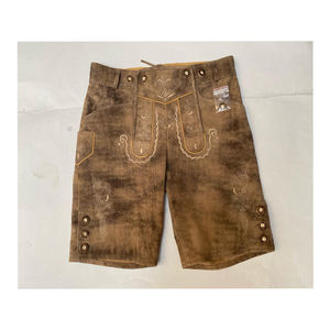 2024 bavarois Oktoberfest Lederhosen haut allemand homme décontracté brodé léger court garçons fête tenue bouton mouche OEM - Product Image 6