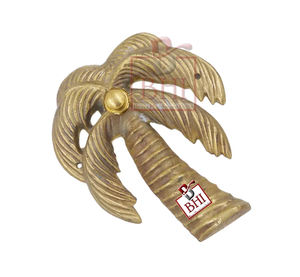 Bouton poussoir de sonnette de porte en laiton Parm Tree 130x110mm - Product Image 5