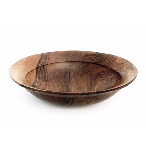 Autocollant extérieur imprimé nouilles en bois servant des fruits décoration bol profond fait à la main rustique salade servant bol à pâte en bambou - Product Image 2