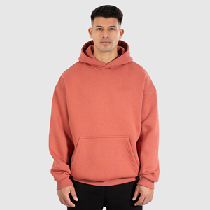 Venta al por mayor de gran tamaño de la vendimia de peso pesado de algodón de los hombres con capucha 3D en relieve Digital de invierno de talla grande francés Terry cuello con capucha - Product Image 1