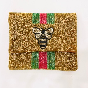 Pochettes perlées dernier modèle Sac de pochette brodé à la main coloré personnalisé pochettes de perles de rocaille uniques pochettes personnalisées - Product Image 2
