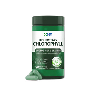Extrait de culotte de capsule de chlorophylle OEM 600mg énergie cellulaire et soutien antioxydant booster du système immunitaire échantillon gratuit - Product Image 1