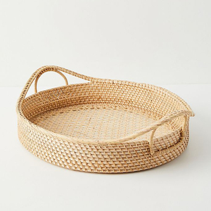 ถาดไม้หวายสำหรับเสิร์ฟอาหารโรงแรมทรงสี่เหลี่ยมผืนผ้าถาดโชว์ขนมปังเค้กขนมหวาน - Product Image 6