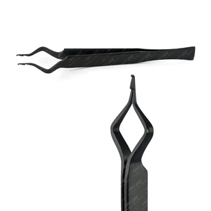 Venta al por mayor nuevas pinzas de aislamiento puntiagudas rectas pinzas de extensión de pestañas con puntas finas rectas - Product Image 3