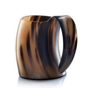 Tazas de Cuerno Hechas a Mano, 600 ml, Ecológicas, Aptas para Lavavajillas y Microondas, Diseño Sólido Natural para Café, Té, Cerveza, Hogar - Product Image 5