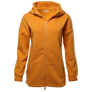 Fournisseur en gros de sweat-shirts à capuche oversize en tricot patchwork à col montant pour femmes minimalistes, automne-hiver - Product Image 4