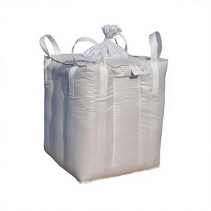 ถุงบรรจุสินค้าขนาดใหญ่ FIBC แบบ PP ก้นแบน เติมด้านบน ปล่อยด้านล่าง แพ็ค 10 ใบ ทนทานต่อรังสียูวี ป้องกันการเอียง ซ้อนกันได้ - Product Image 1