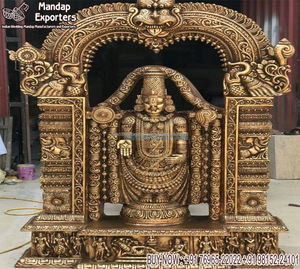 Decoración de entrada de boda tradicional estatua de elefante FRP estatuas de Elefante Dorado para decoración de boda elefante de bienvenida de boda real - Product Image 2