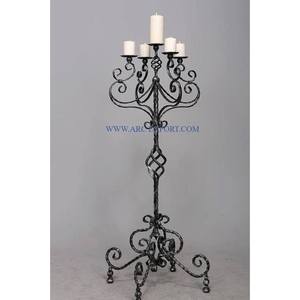 Candelabros iluminadores de mesa de Color negro de hierro metálico, candelabros de interior y exterior de gran tamaño de último diseño para uso en bodas - Product Image 1