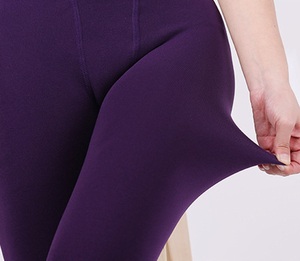 New Fashion <b>Women</b> Winter Warm Knitted <b>Fleece</b> <b>Leggings</b> Mid Waist Solid Color Plus Size High Elastic Vintage Style Knee-Length - Product Image 6