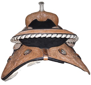 Arnés genuino más vendido de cuero Western Barrel Trail Horse Saddle con color y logotipo personalizables - Product Image 4