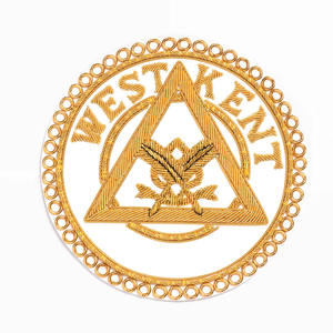 Vêtements Mode Badges Offre Spéciale Logo Personnalisé Machine Maçonnique Regalia Tablier Badges Emblèmes - Product Image 3