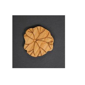 Dessous de verre personnalisé antidérapant tapis de tasse carré rond en bois massif porte-tasse à thé pot à boisson thé tasse à café uni blanc sous-verre en bois - Product Image 3