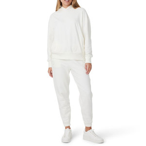 Sweat à capuche pour femme teint en plaine et à séchage rapide/Sweat à capuche pull-over pour femme dernier modèle au prix le plus bas - Product Image 3