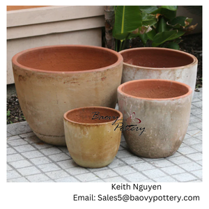 Macetas de cerámica esmaltadas ambientales a granel competitivas decoración del hogar jardín cerámica de Vietnam - Product Image 2