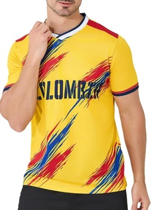 ชุดฟุตบอลชายมาตรฐานซูเปอร์โกลด์ เสื้อเจอร์ซีย์แบบขายส่ง ระบายอากาศได้ดี ทรงเข้ารูป ออกแบบตามหลักอากาศพลศาสตร์ ชุดกีฬาสำหรับมืออาชีพ - Product Image 4