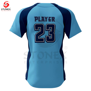 Best Men's Short Sleeve Softball Jersey Outfit Custom Button New Design Fast Delivery Sublimation Technique <b>Print</b> OEM <b>Service</b> - Product Image 4