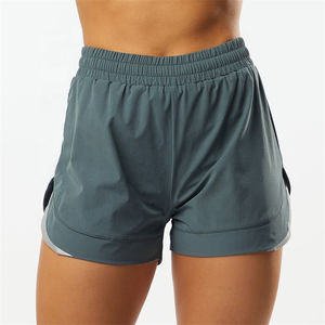 96% Nylon 4% Spandex True Fit pantalones cortos de cintura alta para mujer con bolsillo oculto forro transpirable y diseño transpirable oculto - Product Image 2