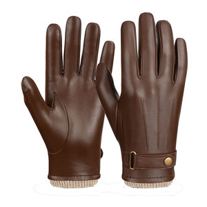 Gants de conduite en cuir de qualité supérieure, imperméables, unisexes, pour une utilisation en extérieur, toutes saisons - Product Image 1