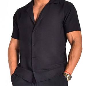 Venta al por mayor logotipo personalizado casual Primavera Verano hombres pantalones cortos y pantalones cortos conjunto último diseño de impresión pantalones cortos conjunto de alta calidad - Product Image 1