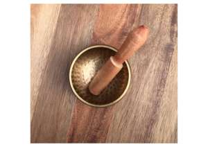 Cuencos Tibetanos de Latón Hechos a Mano, Ecológicos, Pulidos, de Primera Calidad, para Meditación, Sanación con Sonido, Yoga, Alivio del Estrés y Calma - Product Image 5