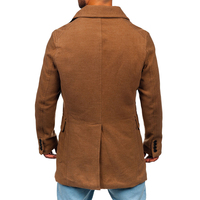Manteau en jean matelassé pour homme - Vêtement d'extérieur d'hiver chaud et élégant, épais et doux avec col montant, réversible et respirant, style urbain