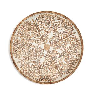 Plateau de service en incrustation accessoire de décoration intérieure plateaux en nacre pour afficher des bibelots boissons - Product Image 5