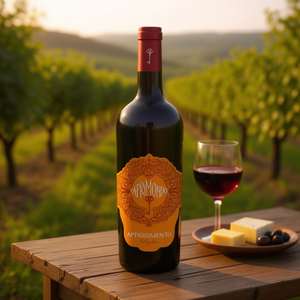 Aprimondo Puglia IGT Rich Sweet Italian Red <b>Wine</b> 750ml Passito Rosso 6 Bottles Per Box - Product Image 3