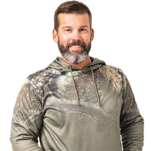 Green Camo Fleece Hoodie para Hombres-Material de Alto Rendimiento con Capucha Ajustable y Bolsillos Espaciosos PARA LA Comodidad al Aire Libre - Product Image 2