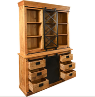 Commode de Salon Moderne de Luxe en Bois Massif, 5+ Tiroirs/Étagères, Pliable et Convertible, Style Ferme, Vente en Gros, Haute Qualité