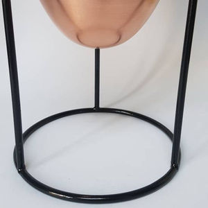 Jardinière moderne en fer métallique de haute qualité avec support noir pour la décoration intérieure de la maison et du jardin - Product Image 1