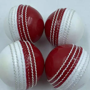 Juego de bolas de cricket de Color blanco hecho en Cuero 100%, 4 Uds., pelota de alta calidad para bolas de práctica de cricket al aire libre, Cricket de Pakistán - Product Image 3