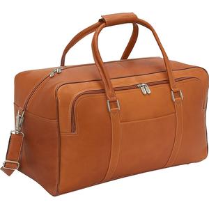 PU <b>Leather</b> Weekender Bag Custom Logo Black Travel High Quality Zip Closure Bag - Product Image 3