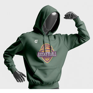 Sudadera con capucha de entrenamiento deportivo de poliéster Sudadera con capucha de gimnasio personalizada - Product Image 4