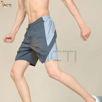 Logo personnalisé Shorts en coton de couleur différente pour hommes Shorts de gym décontractés pour hommes Streetwear tricoté plaine Sport Gym Short