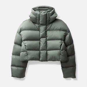 Veste bomber pour homme OEM 2025 personnalisable de haute qualité, style streetwear, printemps, chaude, rembourrée de coton, imperméable, logo frontal - Product Image 3