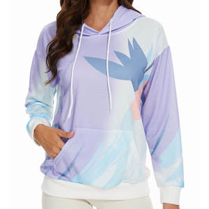 Taux raisonnable Sweats à capuche de sublimation pour femmes poids léger haute qualité entièrement personnalisés Sweats à capuche de sublimation pour femmes avec manches complètes - Product Image 3